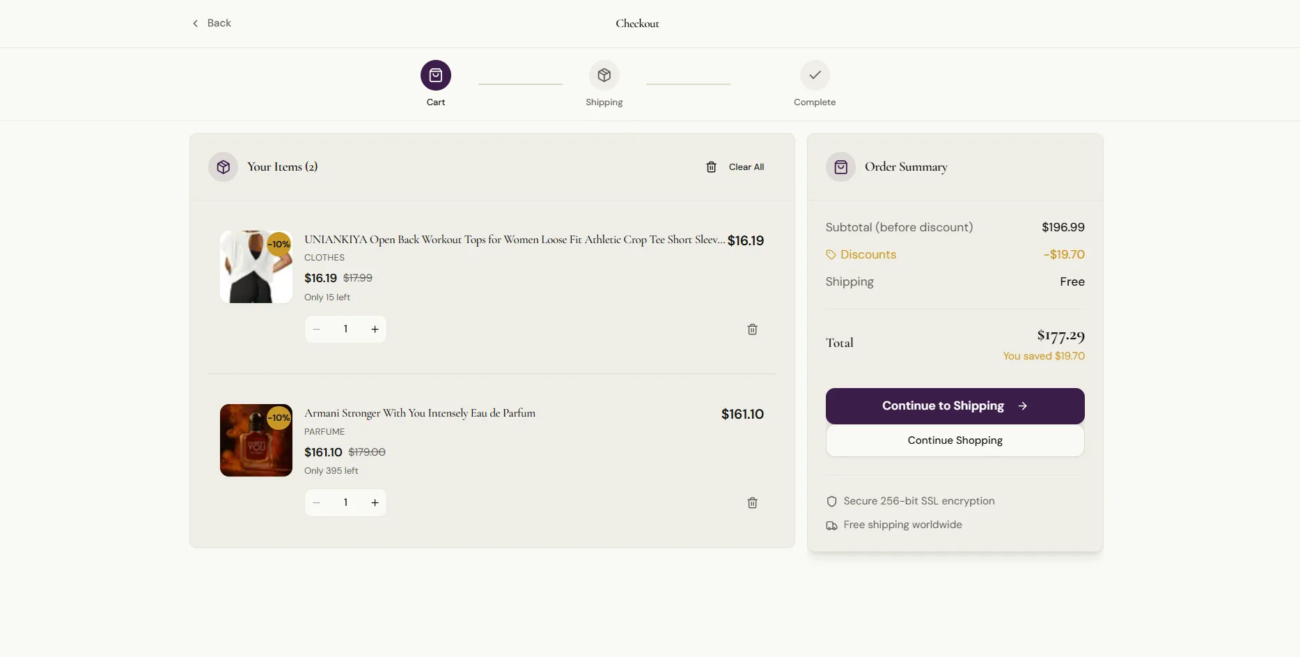 Auren Full E-Commerce Platform - Screenshot 10