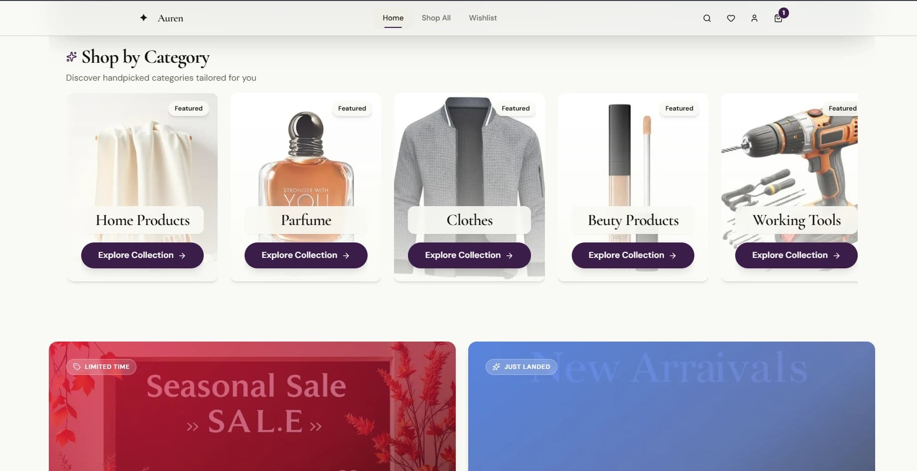 Auren Full E-Commerce Platform - Screenshot 3