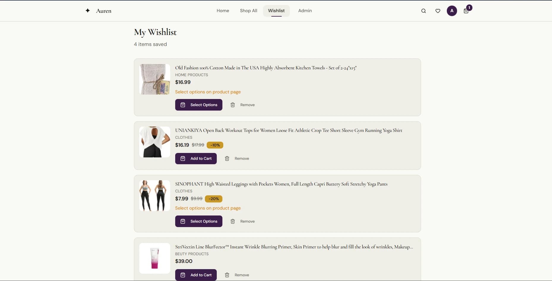 Auren Full E-Commerce Platform - Screenshot 5