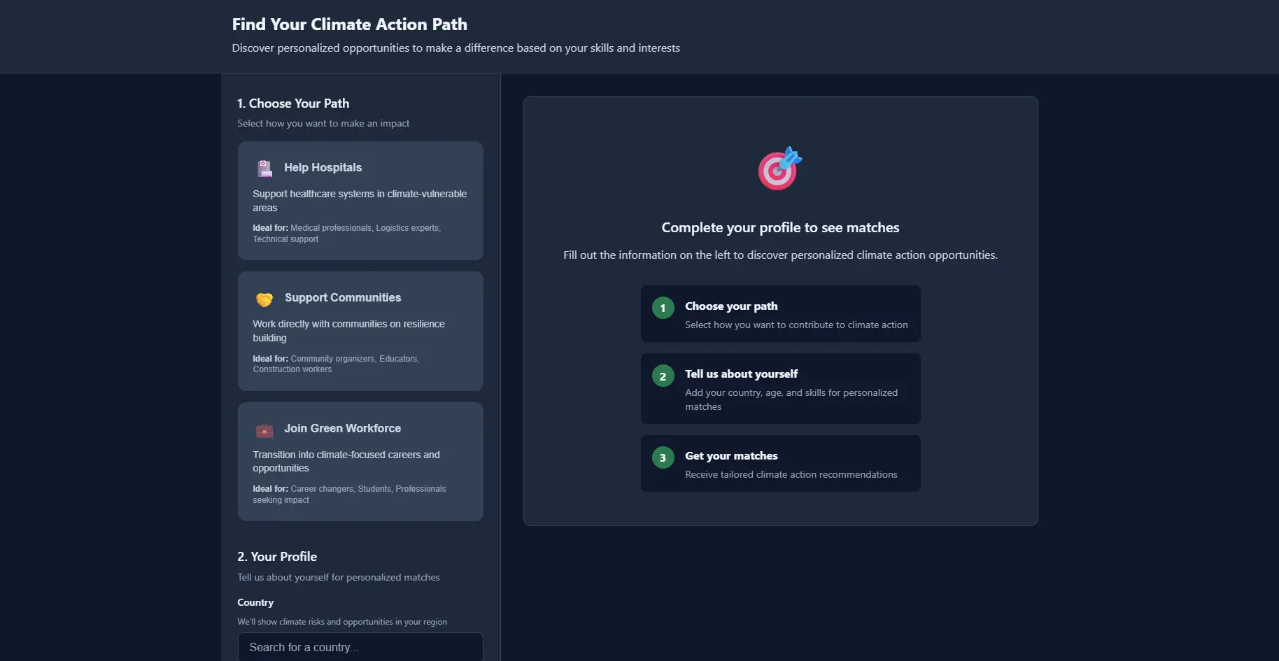 Next Earth AI-Powered Volunteering Platform - Screenshot 4