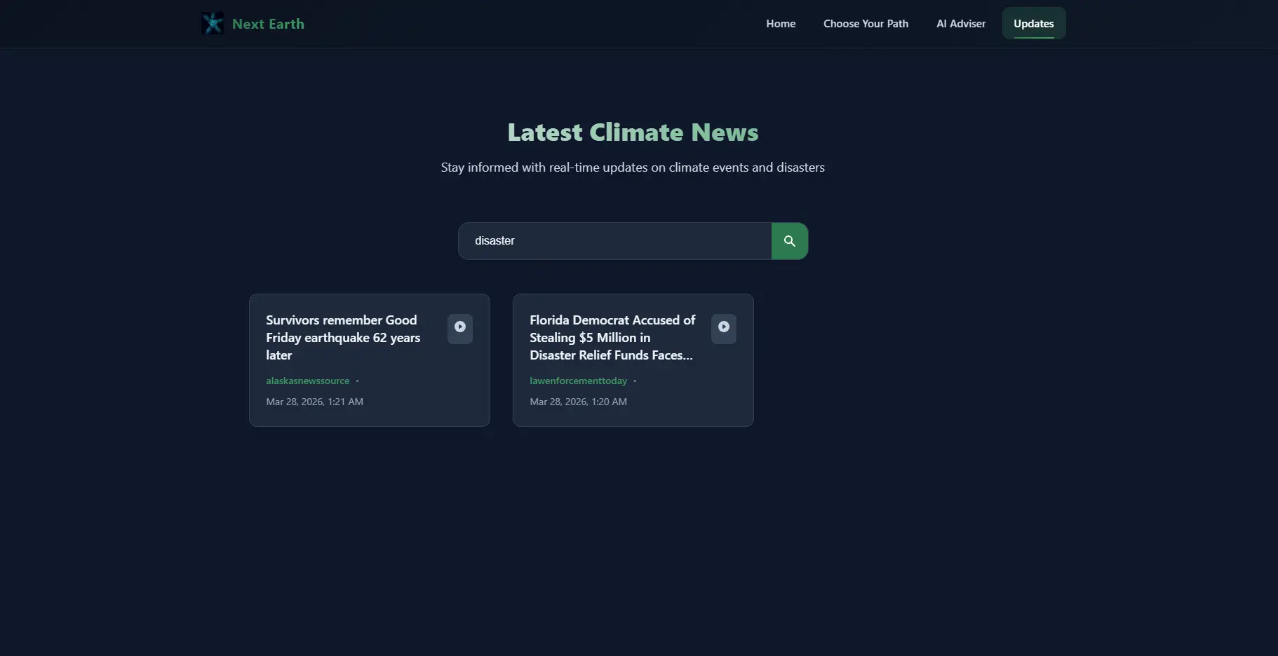 Next Earth AI-Powered Volunteering Platform - Screenshot 6